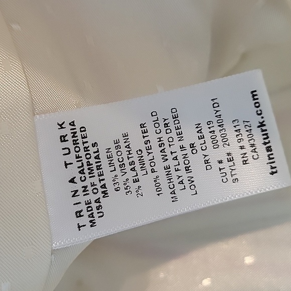 Trina Turk Wexler Stripe Blazer Jacket Linen - Picture 4 of 10